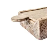 Kinangan Hand-Carved Wooden Betel Nut Box STOR-0001 - Image 3