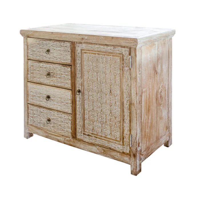 Timorese Hand Carved  Cabinet CABI-0003 - Image 2