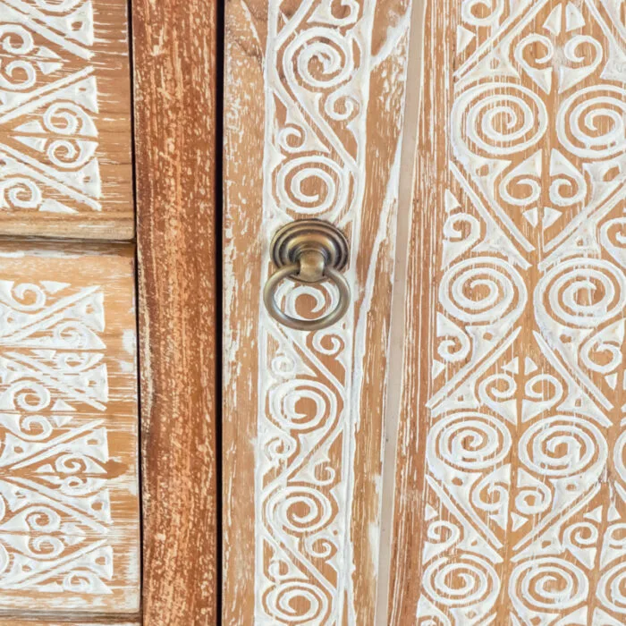 Timorese Hand Carved  Cabinet CABI-0003 - Image 3