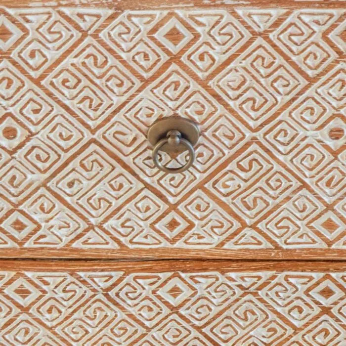 Timorese Hand Carved  Dresser DRES-0001 - Image 3