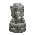Hand Carved Greenstone Ganesha Statue