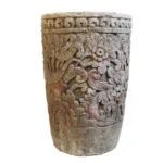 Balinese Carved Greenstone Garden Pot POTS-0001