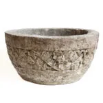 Balinese Carved Greenstone Garden Pot POTS-0002