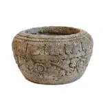 Balinese Carved Greenstone Garden Pot POTS-0009
