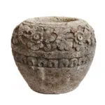 Balinese Carved Garden Pot POTS-0011