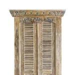 Balinese Hand Carved Teak Door With Louvre Panels TDOO-0004 - Image 2