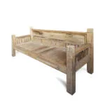Rustic Teak Outdoor Bench DBED-0011 - Image 2