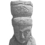 Stone Carved Greenstone Dewi Head Statue GSTA-0002 - Image 2