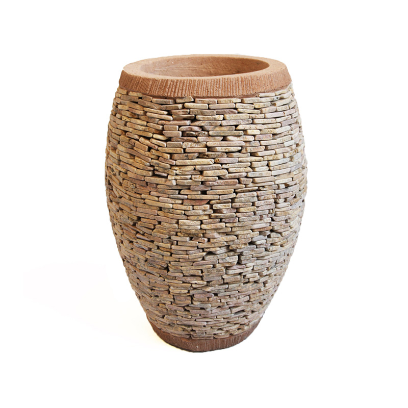 plan-0003-01 Balinese Stacked Pebble Planter PLAN-0003 - Image 1