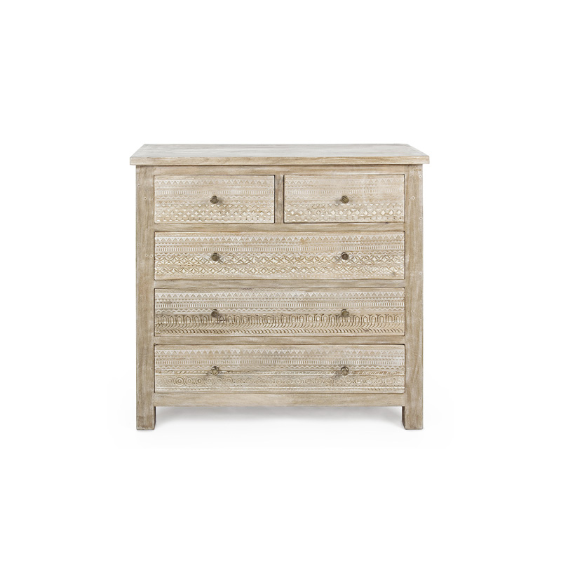 cabi-0007-01 Timorese Hand Carved Sideboard CABI-0007 - Image 1