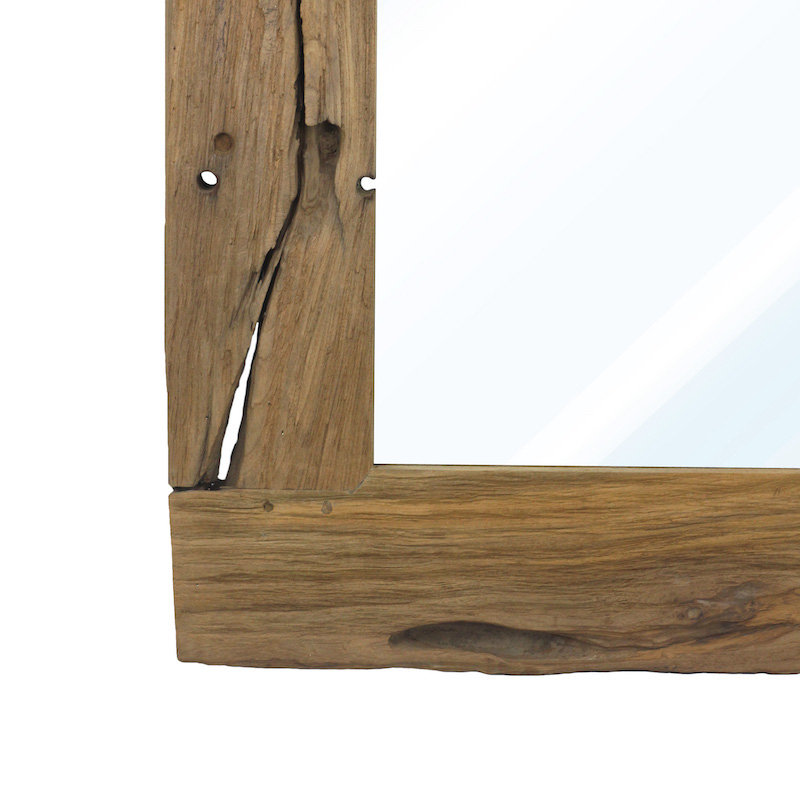 MIRR-0006-04 Recycled Teakwood Arch Indian Floor Mirror MIRR-0006 - Image 4